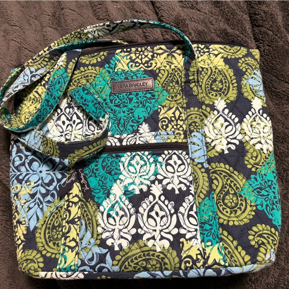 Vera Bradley Blue Damask Tote
